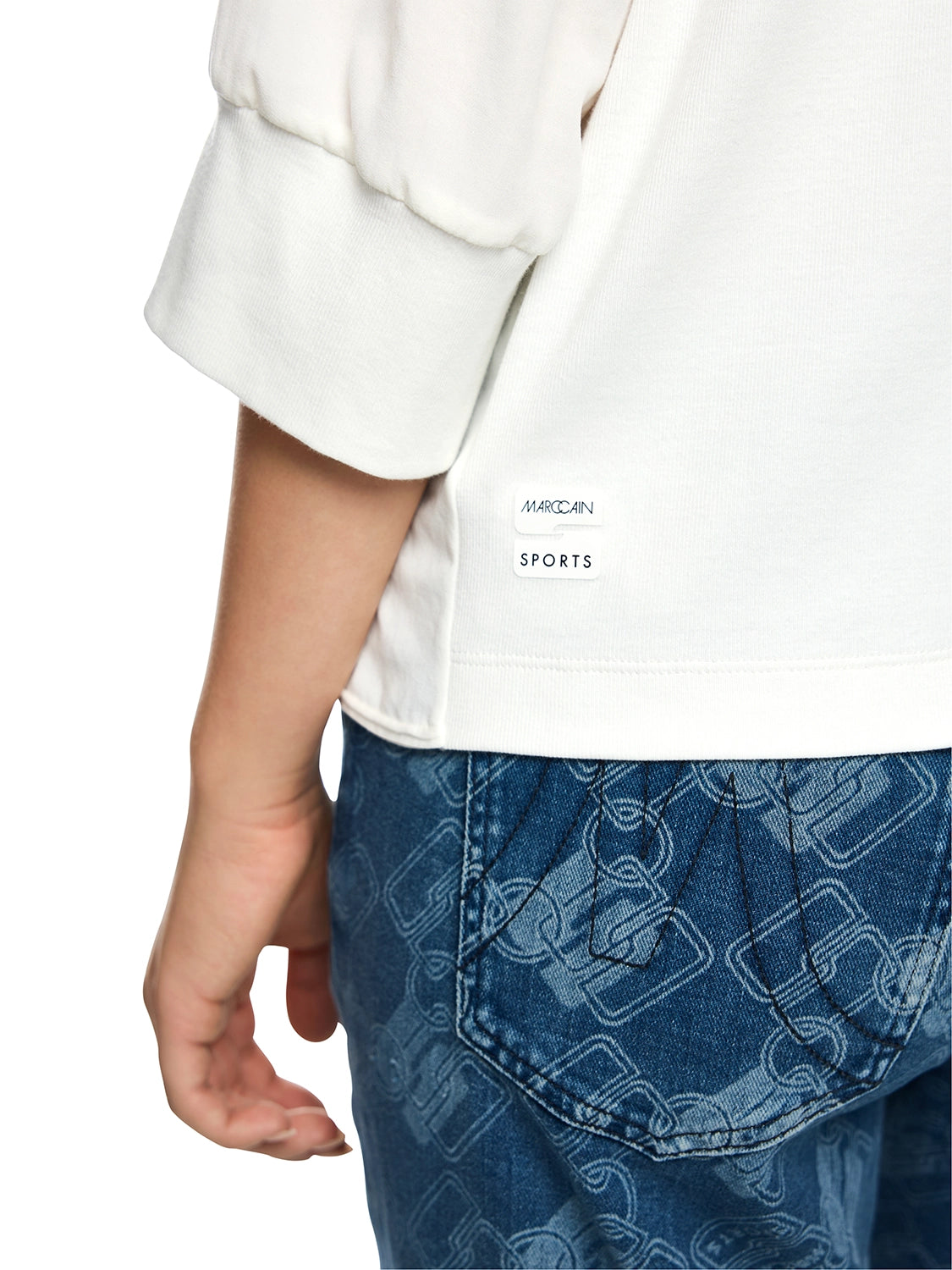 Marc Cain Blouse shirt in a mix of materials ZS 55.04 J57 - Pre-Order November Delivery
