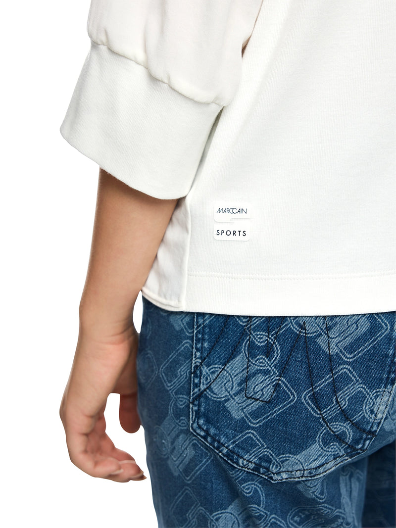 Marc Cain Blouse shirt in a mix of materials ZS 55.04 J57 - Pre-Order November Delivery