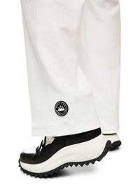 Marc Cain Wide-cut WASHINGTON chenille trousers in Off White  ZS 81.48 J70