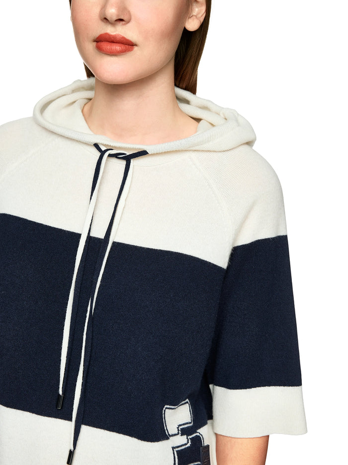 Marc Cain Hooded jumper with cashmere ZS 41.06 M52 - Pre-Order November Delivery