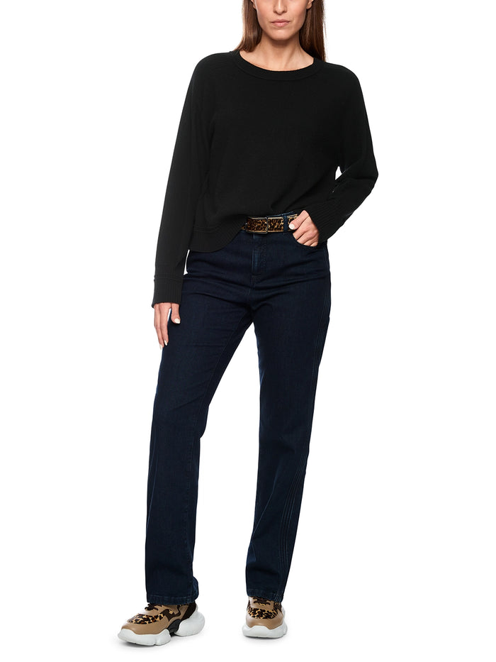 Marc Cain New wool and cashmere jumper in Black ZS 41.33 M63