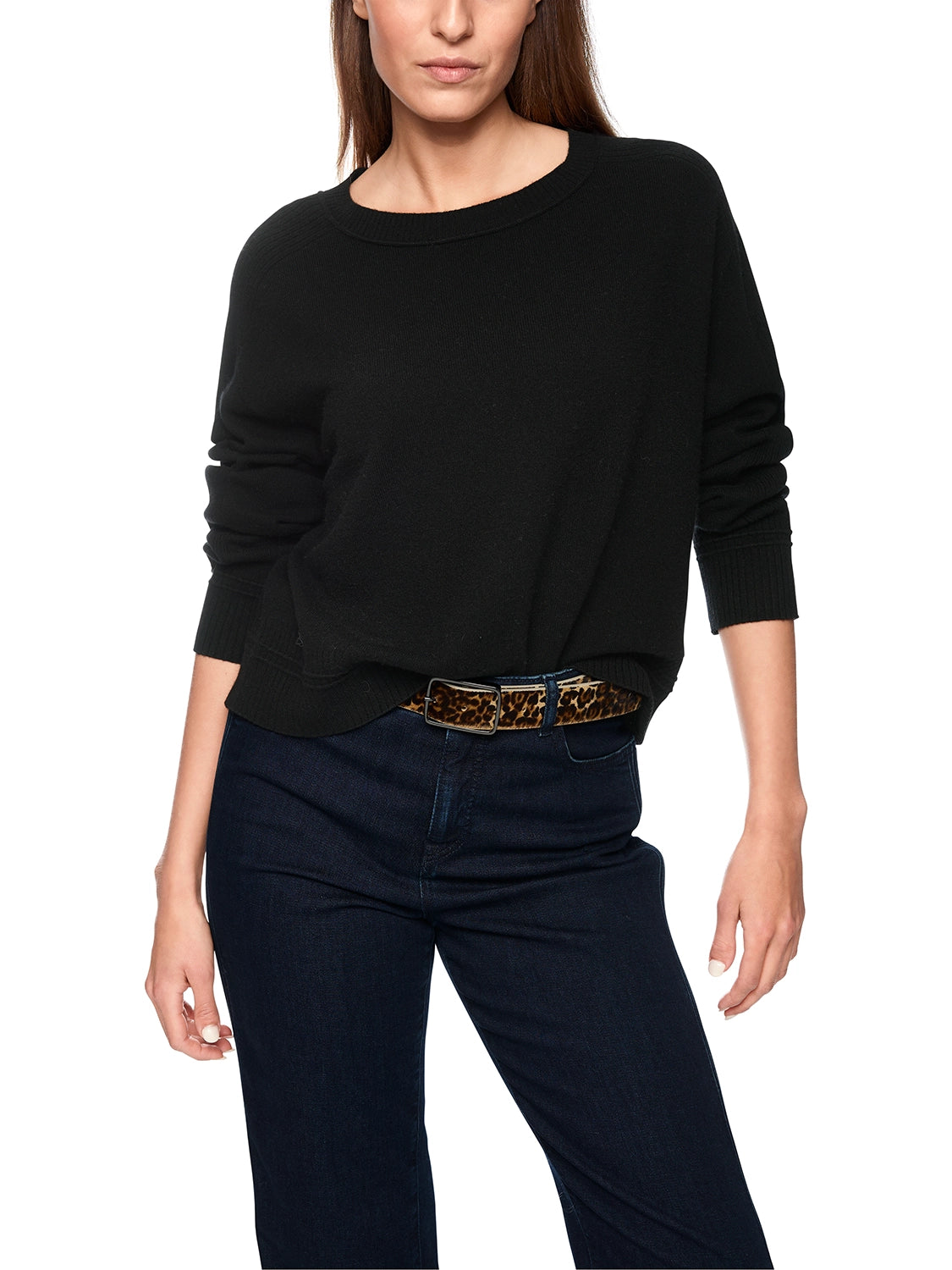 Marc Cain New wool and cashmere jumper in Black ZS 41.33 M63