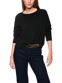 Marc Cain New wool and cashmere jumper in Black ZS 41.33 M63