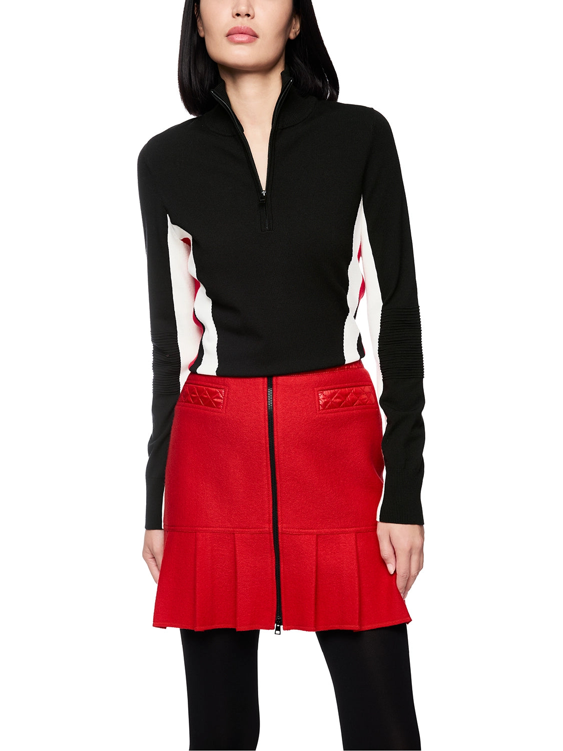 Marc Cain Rethink Together jersey knit jumper in Black ZS 41.40 M58