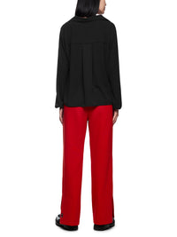 Marc Cain Flowing tunic blouse with collar in Black ZS 51.16 W41