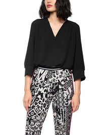 Marc Cain Blouse shirt in a mix of materials ZS 55.04 J57 - Pre-Order November Delivery