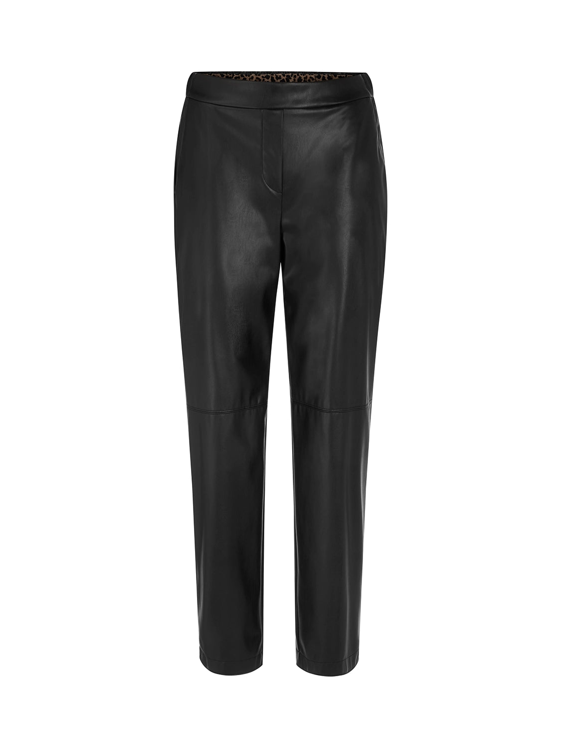 Marc Cain RANCHI faux leather trousers in Black ZS 81.45 J58