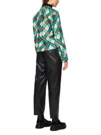 Marc Cain RANCHI faux leather trousers in Black ZS 81.45 J58