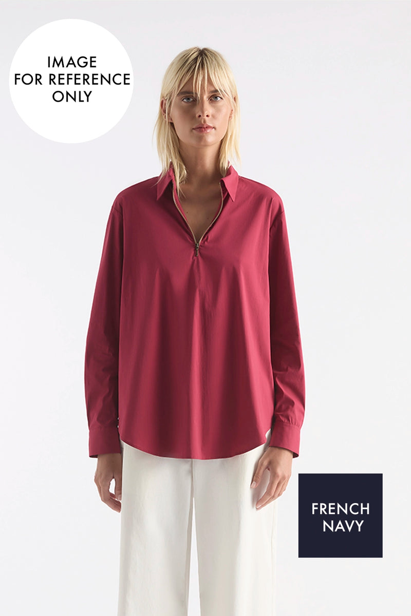 Mela Purdie Zip Front Shirt F65 8320