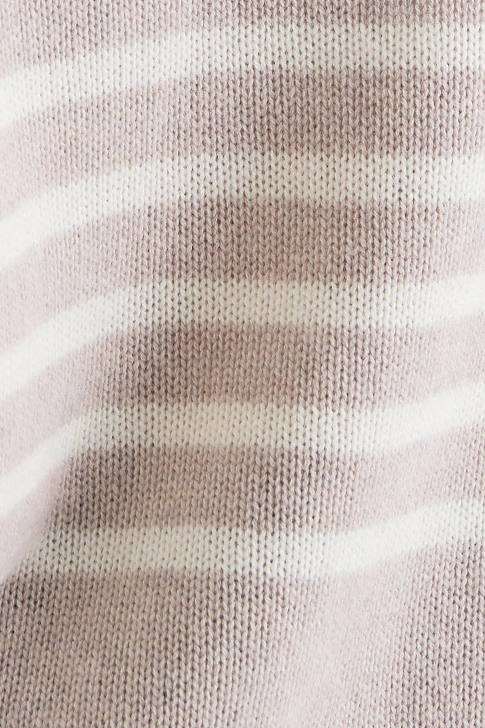 Mia Fratino Hunter Stripe Rollneck in Alabaster/ Winter White 23915