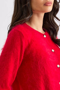 Mia Fratino Sierra Cardi in Scarlet 25902