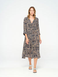 One Season Dress Mia-Costa Brava Navy-Viscose-Navy 09633-658