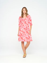 One Season Middy Indi-Antigua Pink-Cotton-Pink Dress 07628-6037