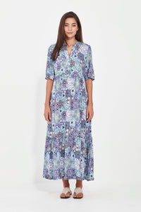 Verge Mystery Dress in Blue 9964BR