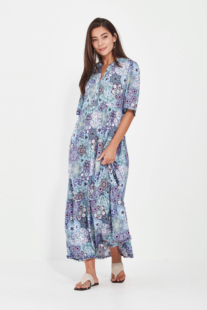 Verge Mystery Dress in Blue 9964BR