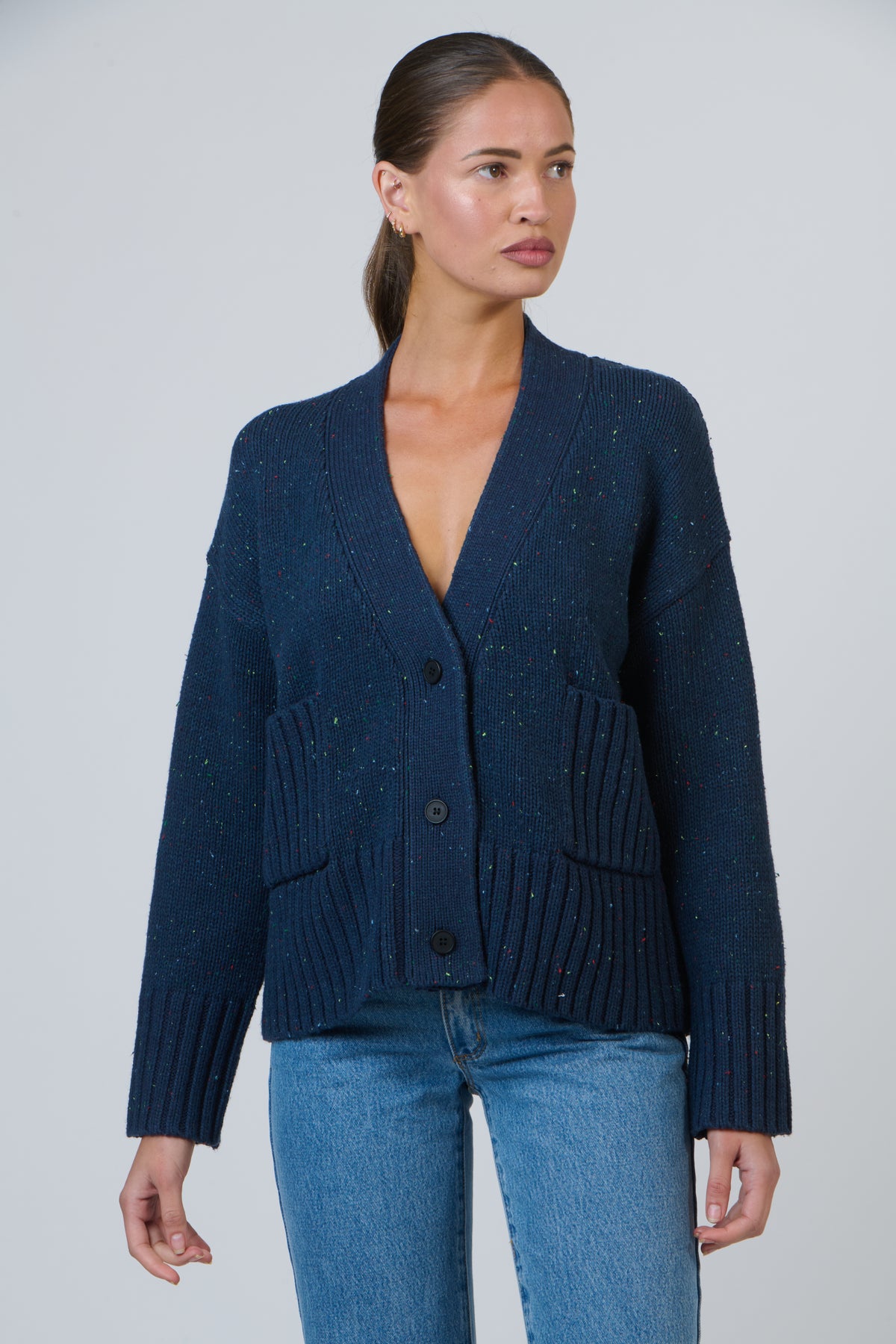 Namastai Rib Knit in Navy NAM-W21