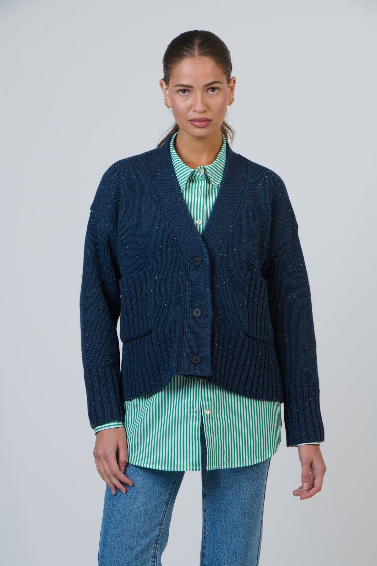 Namastai Rib Knit in Navy NAM-W21