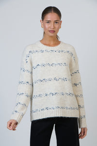 Namastai Speckled Knit Jumper in Salt NAM-W30