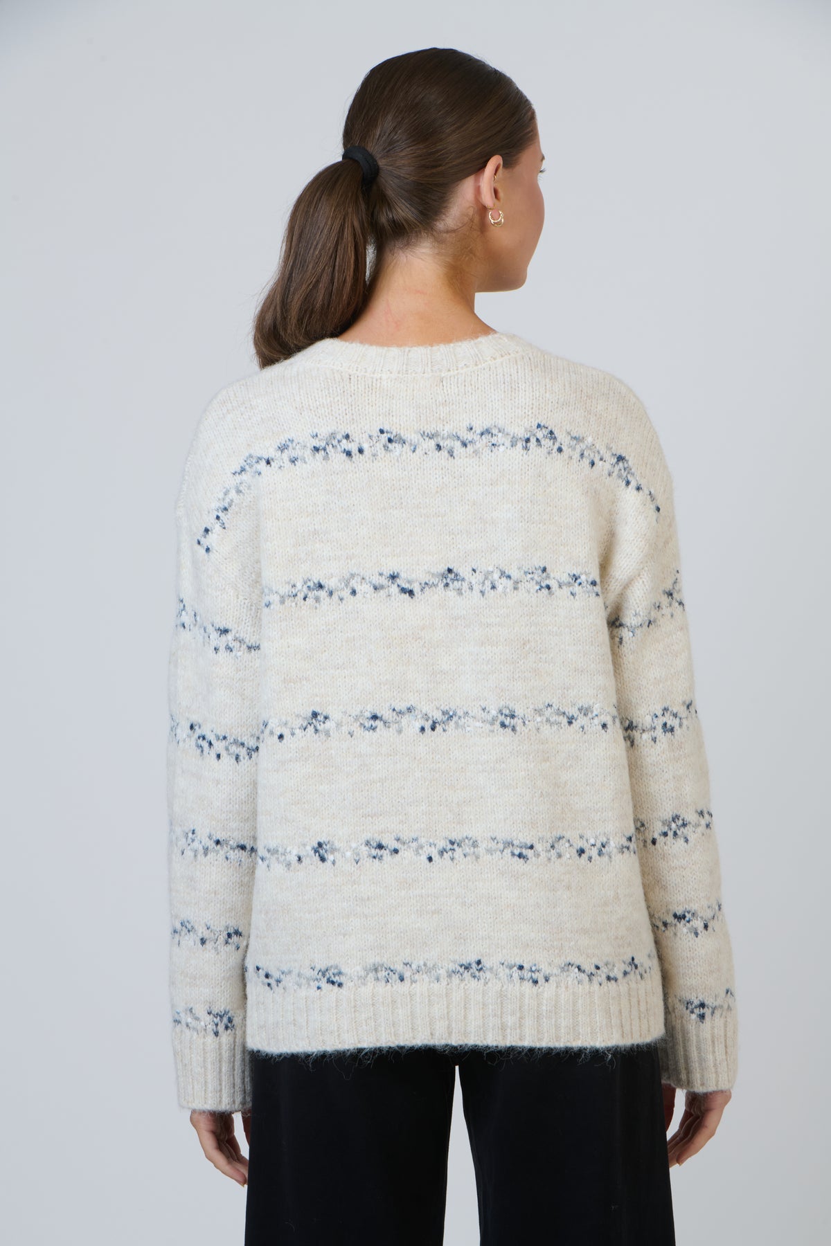 Namastai Speckled Knit Jumper in Salt NAM-W30