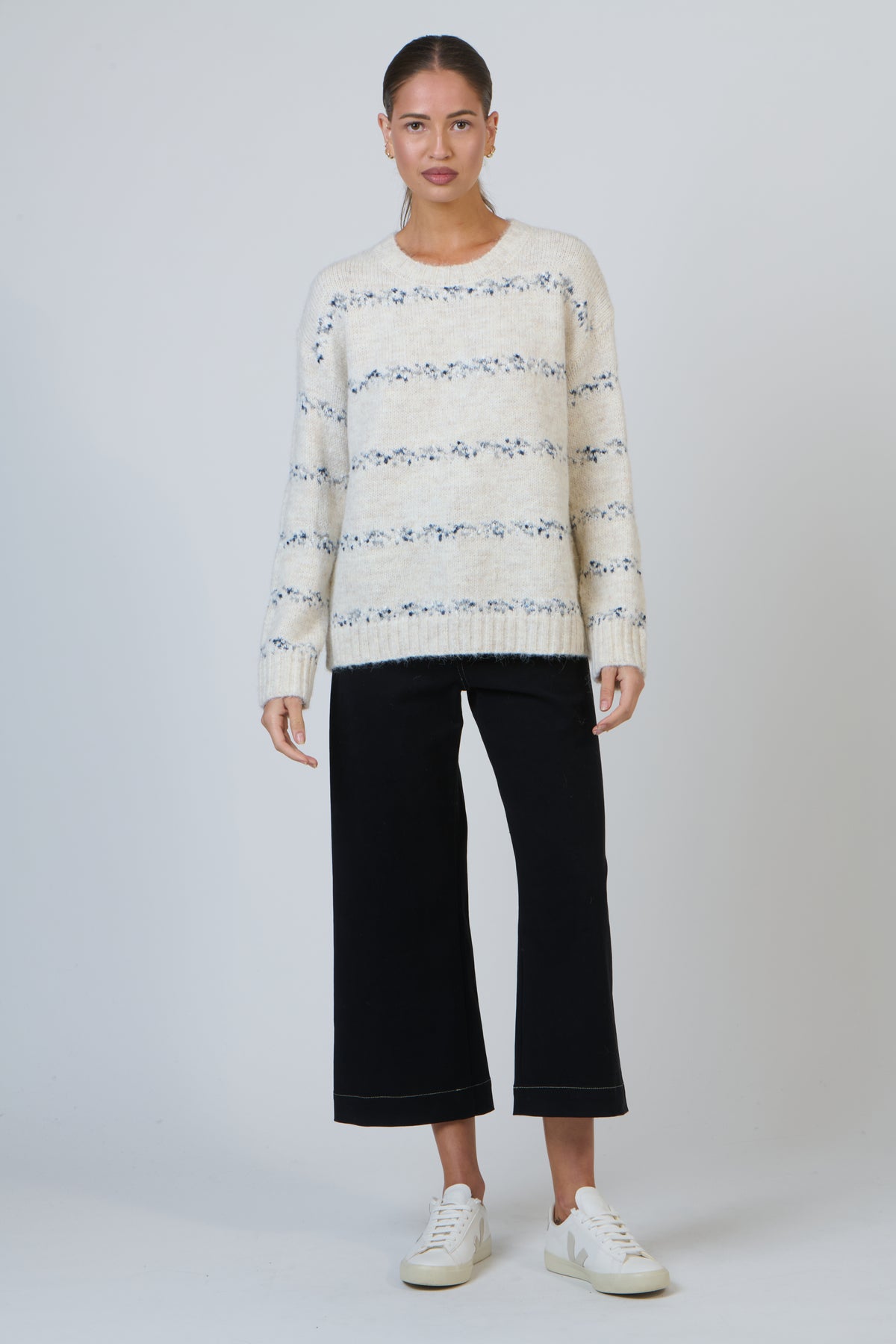 Namastai Speckled Knit Jumper in Salt NAM-W30