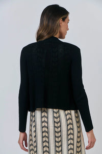 Naturals by O & J Knitted Cardigan in Black NATS001