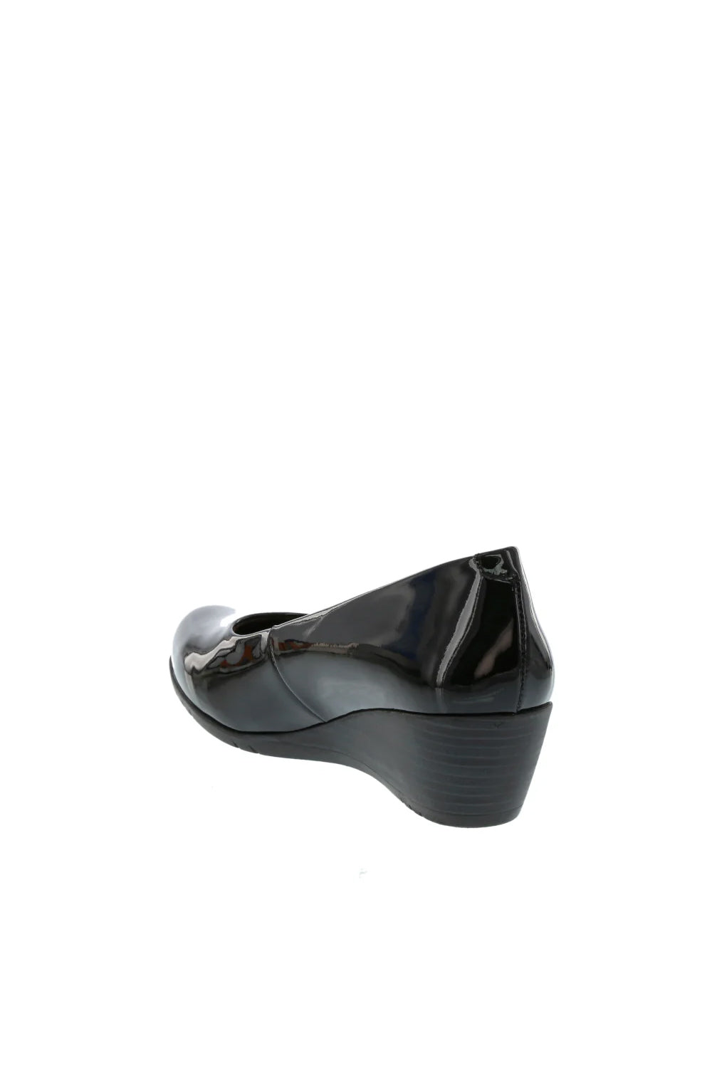 Neo Patent Leather Wedge Shoe in Black 6700