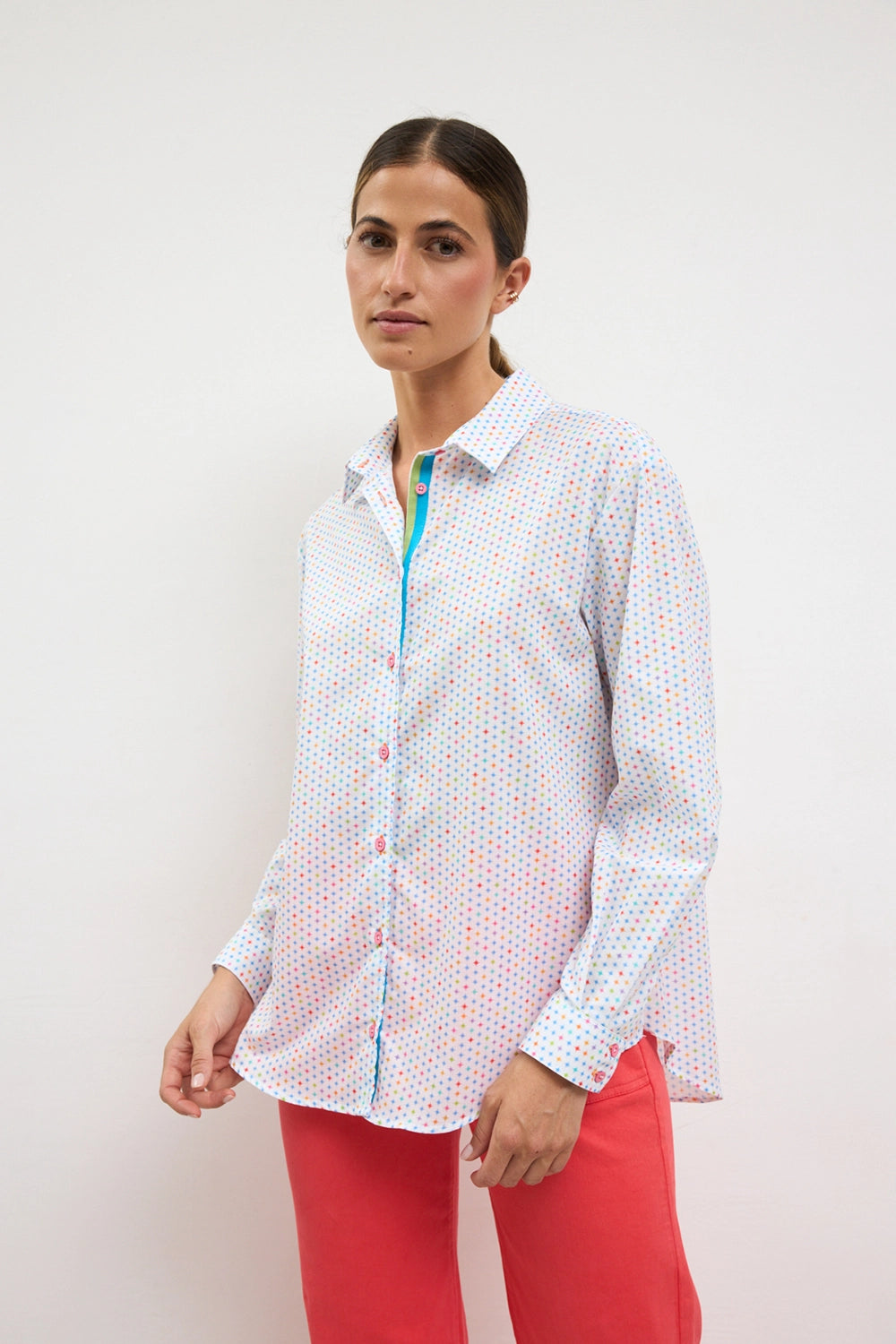Bariloche Narel Shirt in Turquoise NAREL-S26