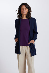 Royal Merino Open Front Long Cardigan RM2455