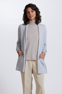 Royal Merino Open Front Long Cardigan RM2455