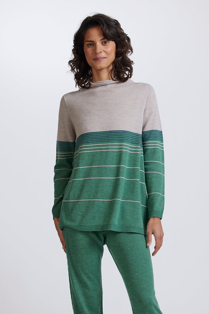 Royal Merino Stripe Sweater RM3010