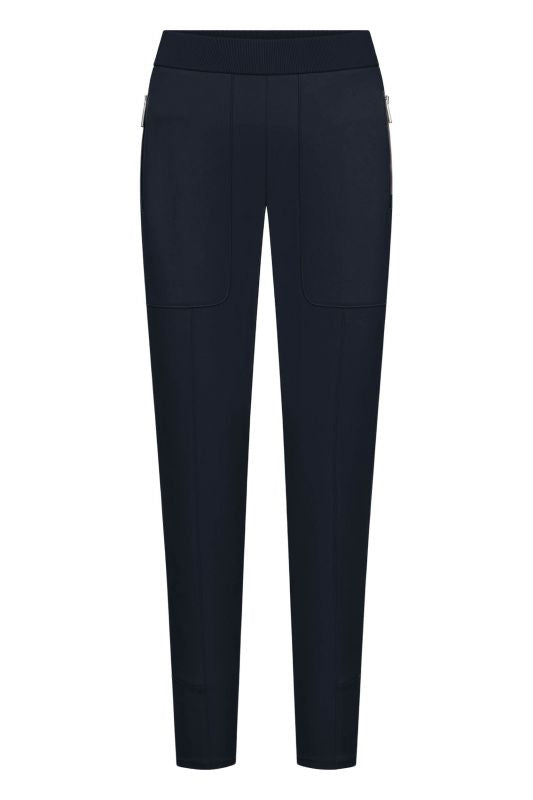 Raffaello Rossi Corry Hightech Jersey Pant in Navy Blue 005347/9987