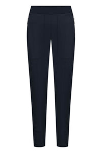 Raffaello Rossi Corry Hightech Jersey Pant in Navy Blue 005347/9987