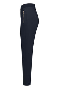 Raffaello Rossi Corry Hightech Jersey Pant in Navy Blue 005347/9987