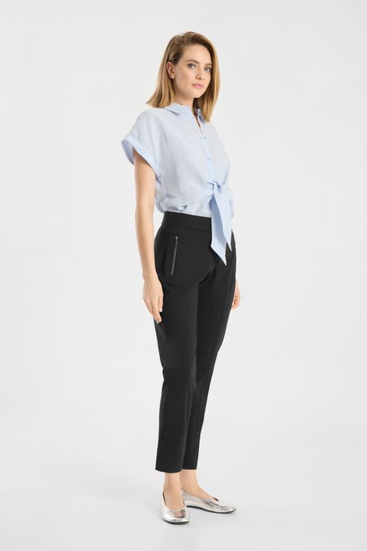 Raffaello Rossi Corry Hightech Jersey Pant in Black 005347/9987
