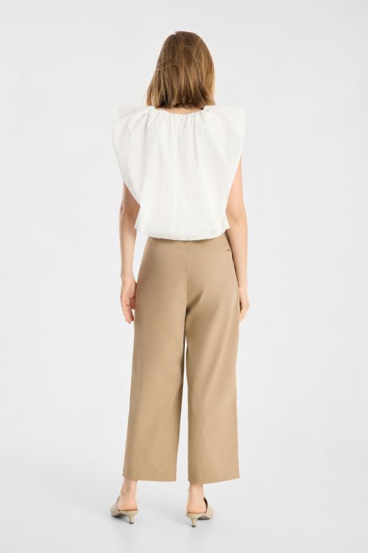 Raffaello Rossi Lisan 6/8 Cool Twill Pant in Toffee 508161/6910