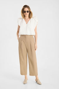 Raffaello Rossi Lisan 6/8 Cool Twill Pant in Toffee 508161/6910