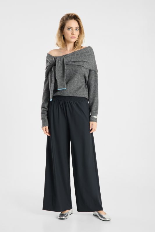 Raffaello Rossi Lizett Hightech Jersey Pant in Black 053491/9902