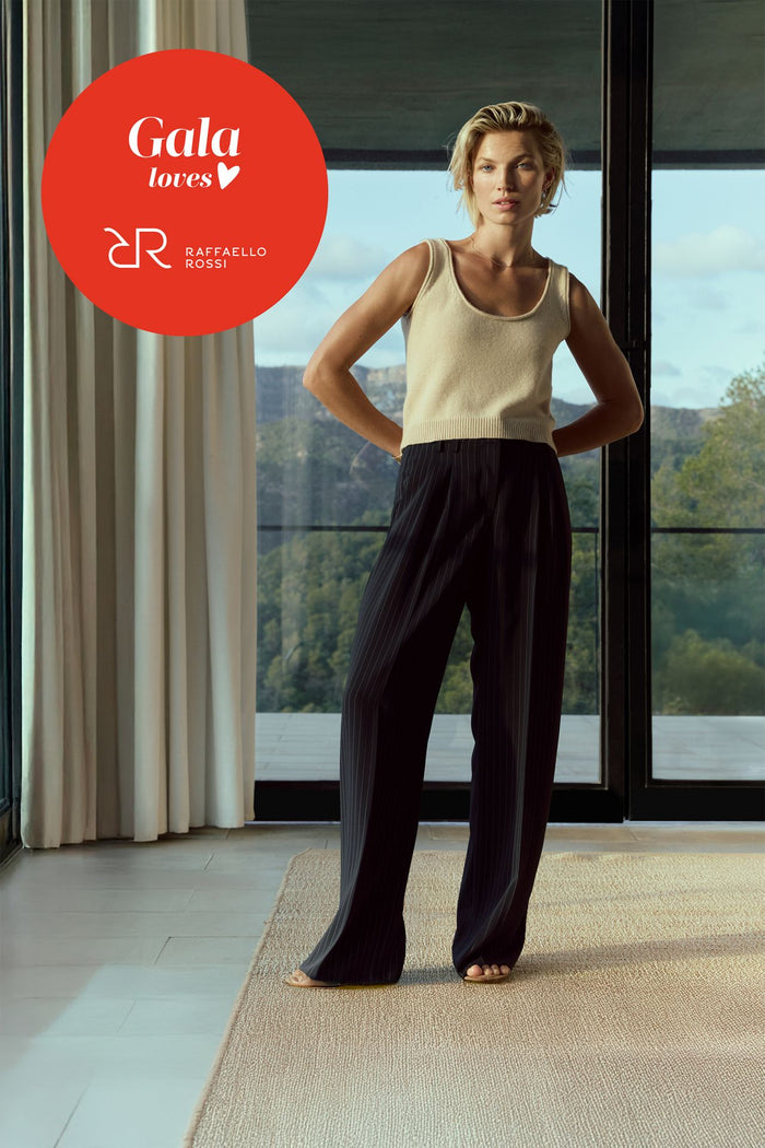 Raffaello Rossi Mayla Pant in Blue/White Stripe 020663/6938