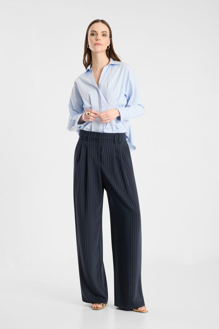 Raffaello Rossi Mayla Pant in Blue/White Stripe 020663/6938