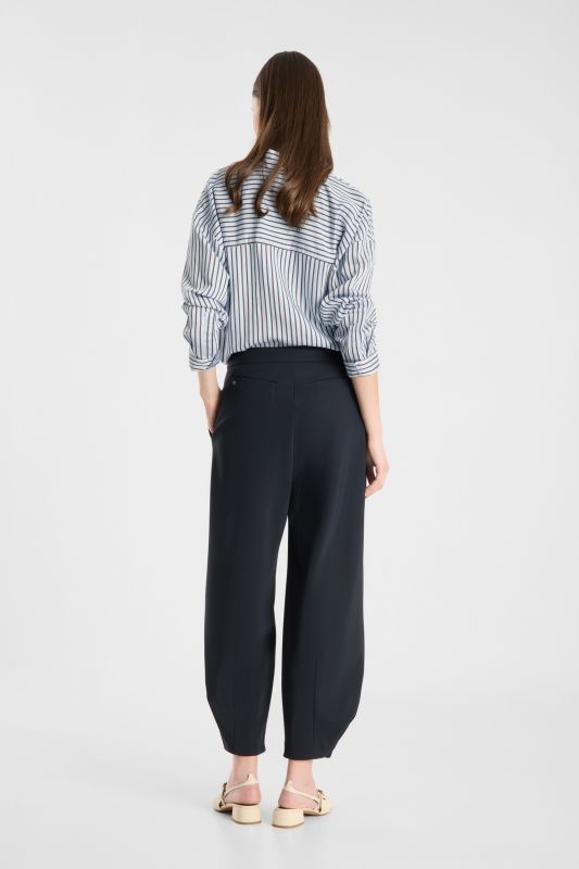 Raffaello Rossi Odine 6/8 Jersey Gebonded Pant in Navy Blue 534668/9903