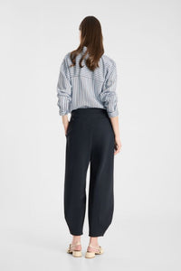 Raffaello Rossi Odine 6/8 Jersey Gebonded Pant in Navy Blue 534668/9903