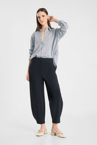 Raffaello Rossi Odine 6/8 Jersey Gebonded Pant in Navy Blue 534668/9903