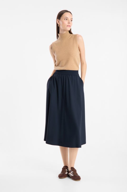 Raffaello Rossi Smea High Tech Jersey Pant in Navy Blue 004353/9902