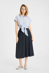 Raffaello Rossi Smea Jersey Pant in Navy Blue 043531/8875