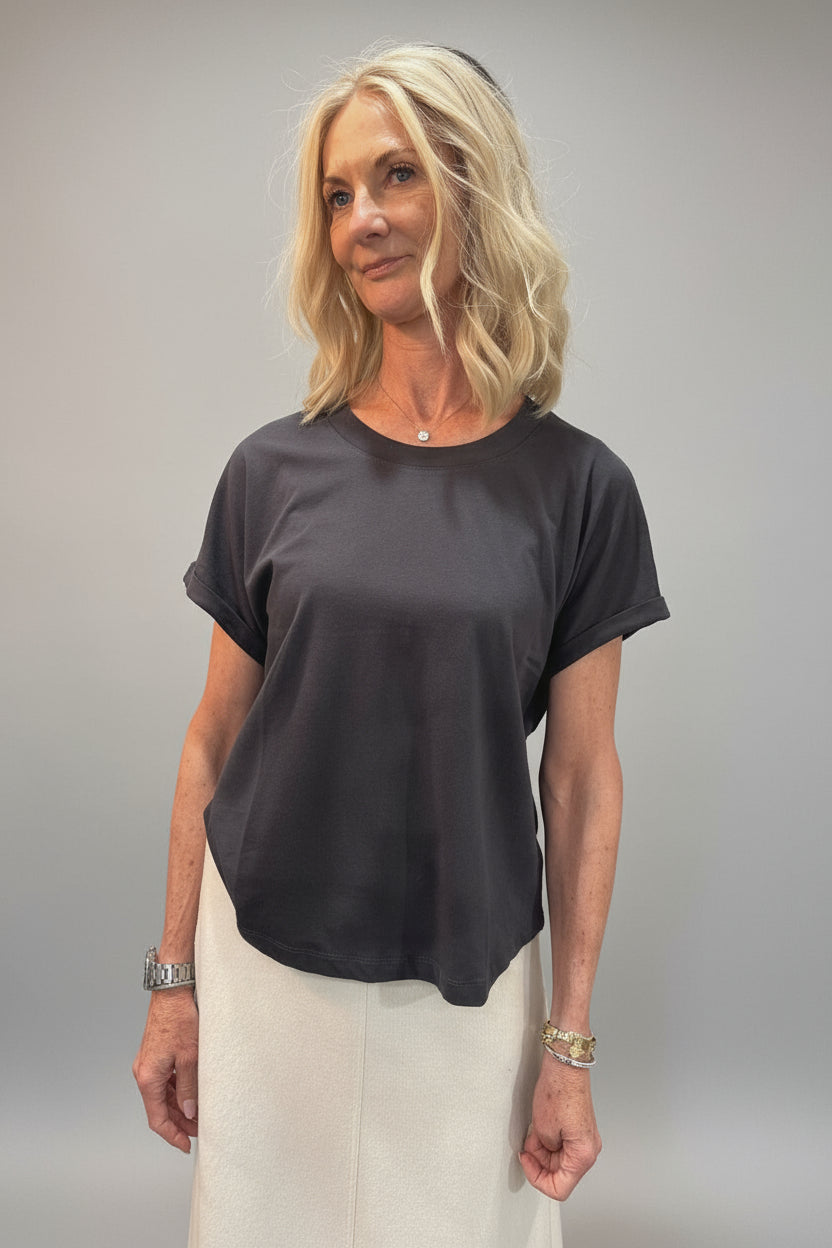 Splendid Skye SS Tee in Lead RS2K280