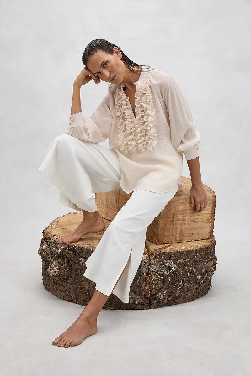 Mela Purdie Praline Blouse in Nougat F605 8473 - Pre-Order October Delivery