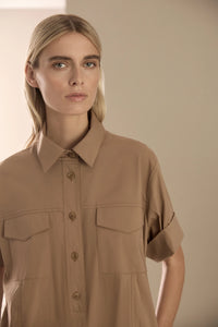 Mela Purdie Trunk Dress in Safari F65 3312