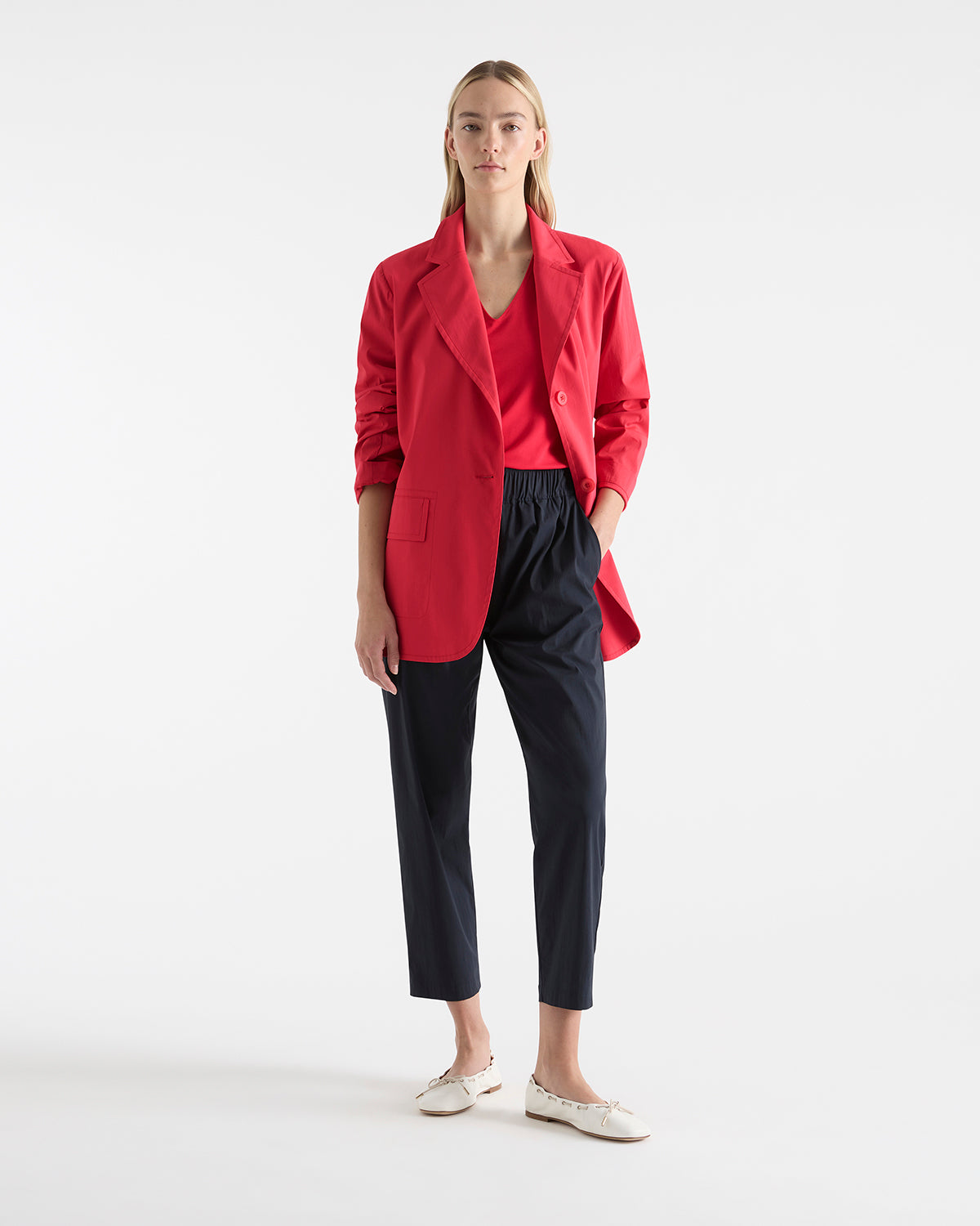 Mela Purdie Stretch Blazer in Geranium F65 4129