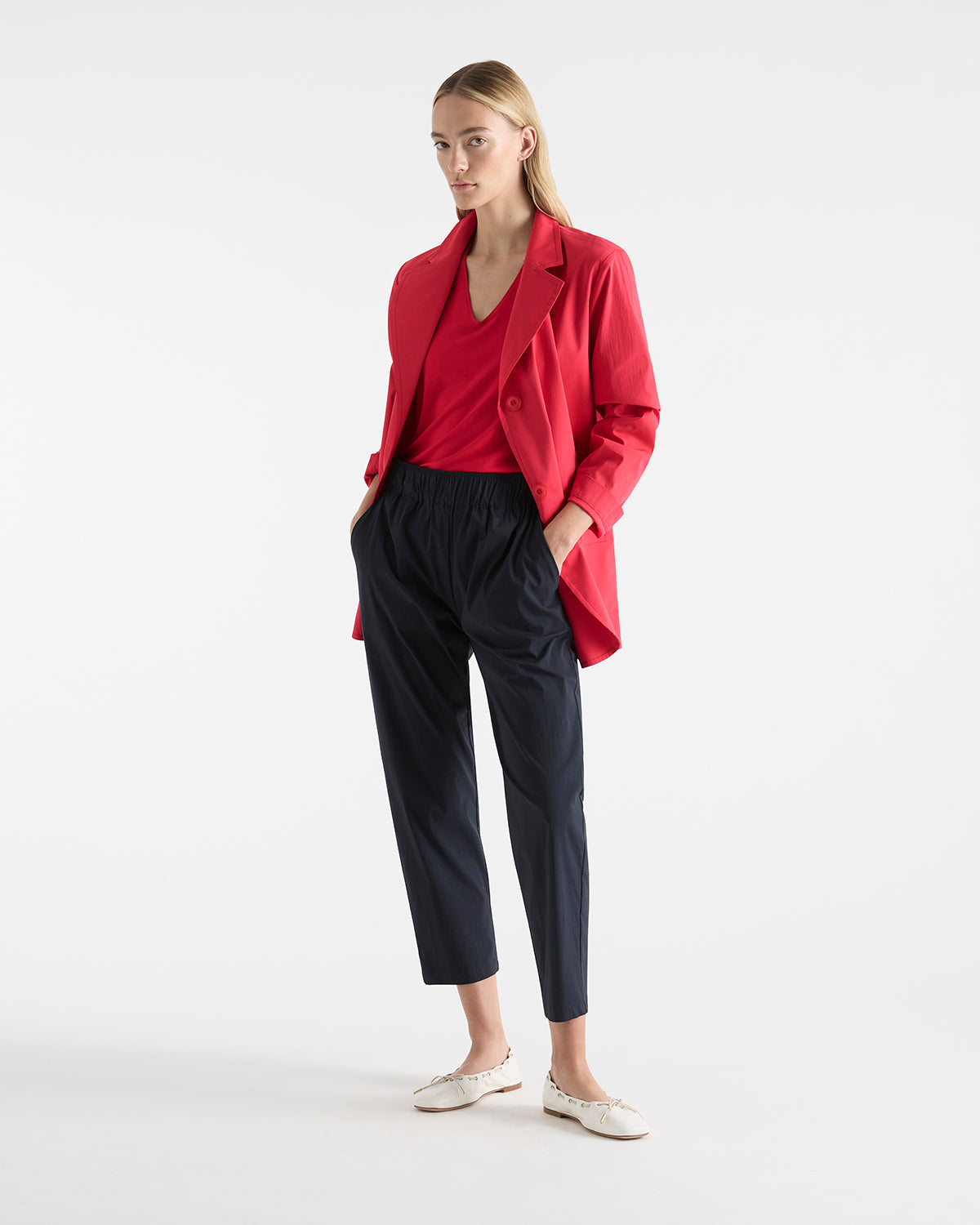 Mela Purdie Stretch Blazer in Geranium F65 4129