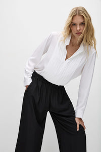Mela Purdie Soft Tux Blouse F67 8694
